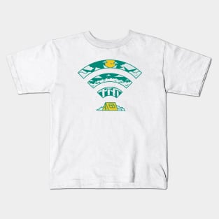 Wild and free, just like the Wi-Fi in the forest. Kids T-Shirt